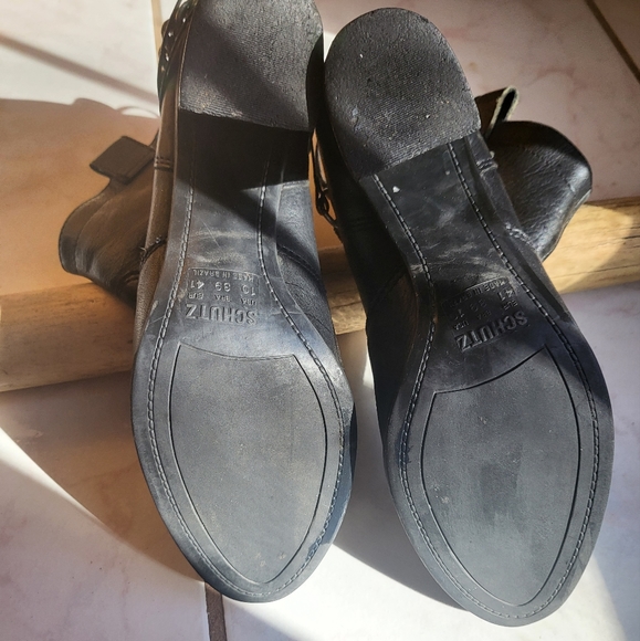 Shutz Black Booties Sz 10 - Picture 9 of 15